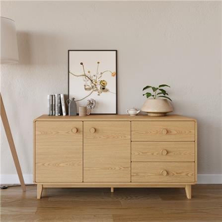 ตู้วางทีวี SB FURNITURE HAGI 19218455 150 ซม. สีไม้อ่อน_4