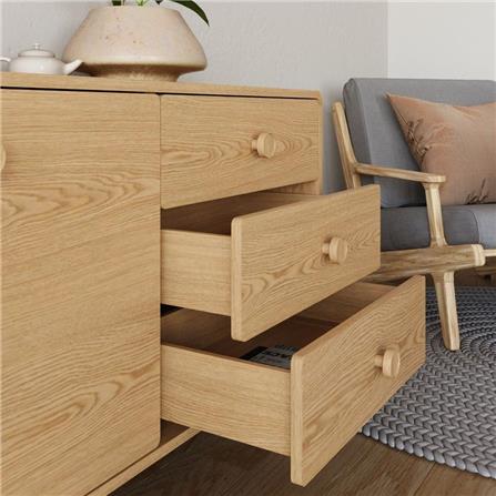 ตู้วางทีวี SB FURNITURE HAGI 19218455 150 ซม. สีไม้อ่อน_7