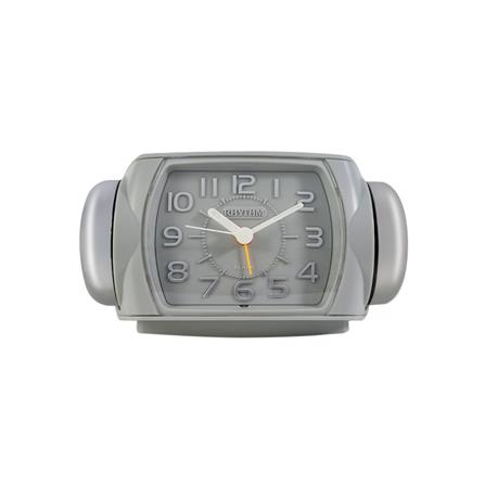 นาฬิกาปลุก RHYTHM 8RA647SR08 6.5X3 นิ้ว สีเทา_0