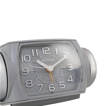 นาฬิกาปลุก RHYTHM 8RA647SR08 6.5X3 นิ้ว สีเทา_1