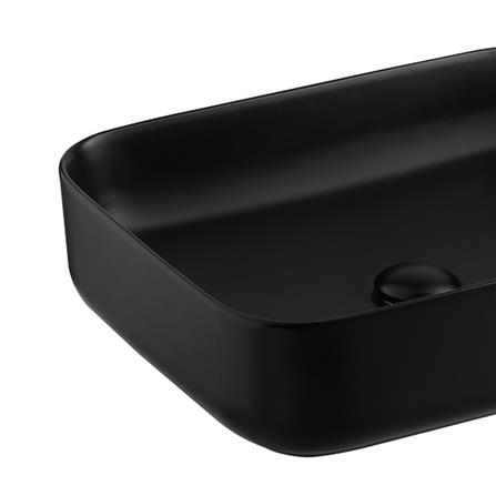 อ่างล้างหน้าแบบวางบนเคาน์เตอร์ COTTO C00126MBK สีดำ_2