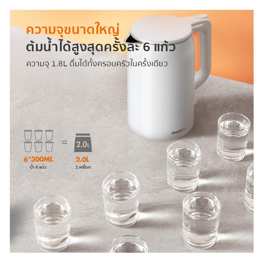 กาต้มน้ำไฟฟ้า GAABOR EK20M-WH01A