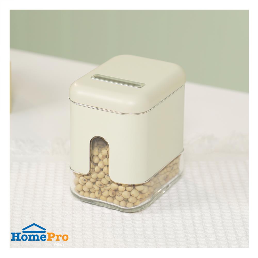 ขวดโหลแก้วฝาดึง KECH ASTRA 0.45 ลิตร สีขาว