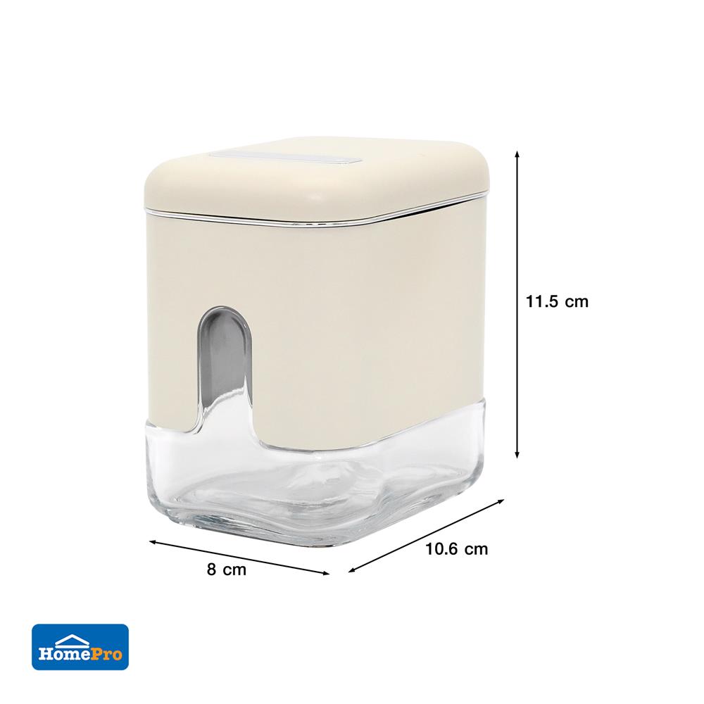 ขวดโหลแก้วฝาดึง KECH ASTRA 0.45 ลิตร สีขาว