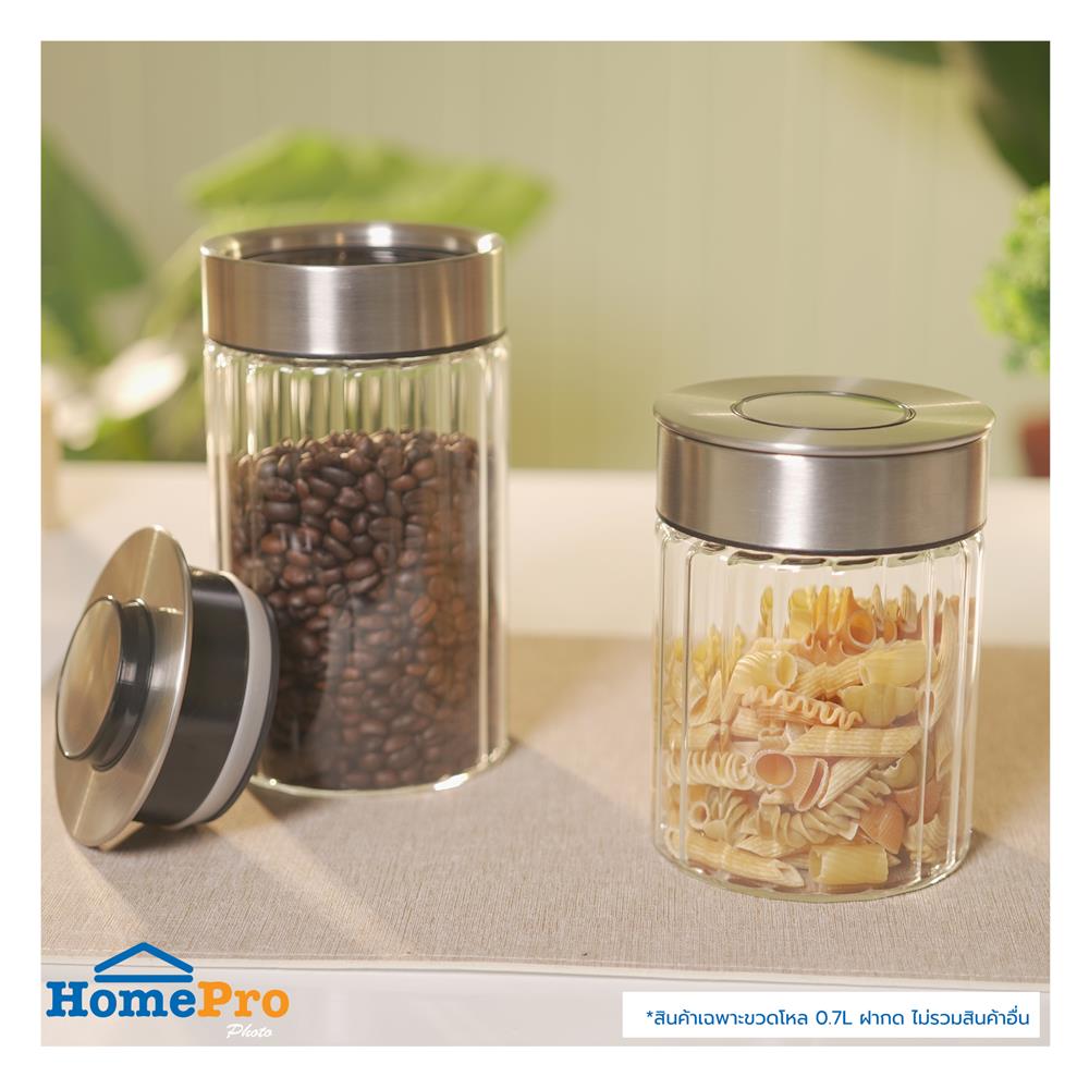 ขวดโหลแก้วฝากด KECH VENICE V2 0.7 ลิตร สีใส