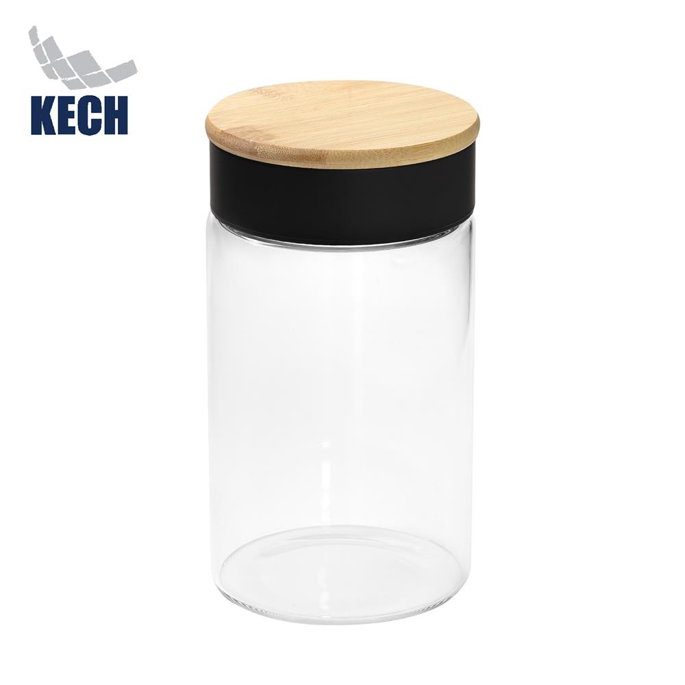 ขวดโหลแก้วฝาเกลียว KECH ORING 0.95 ลิตร สีใส