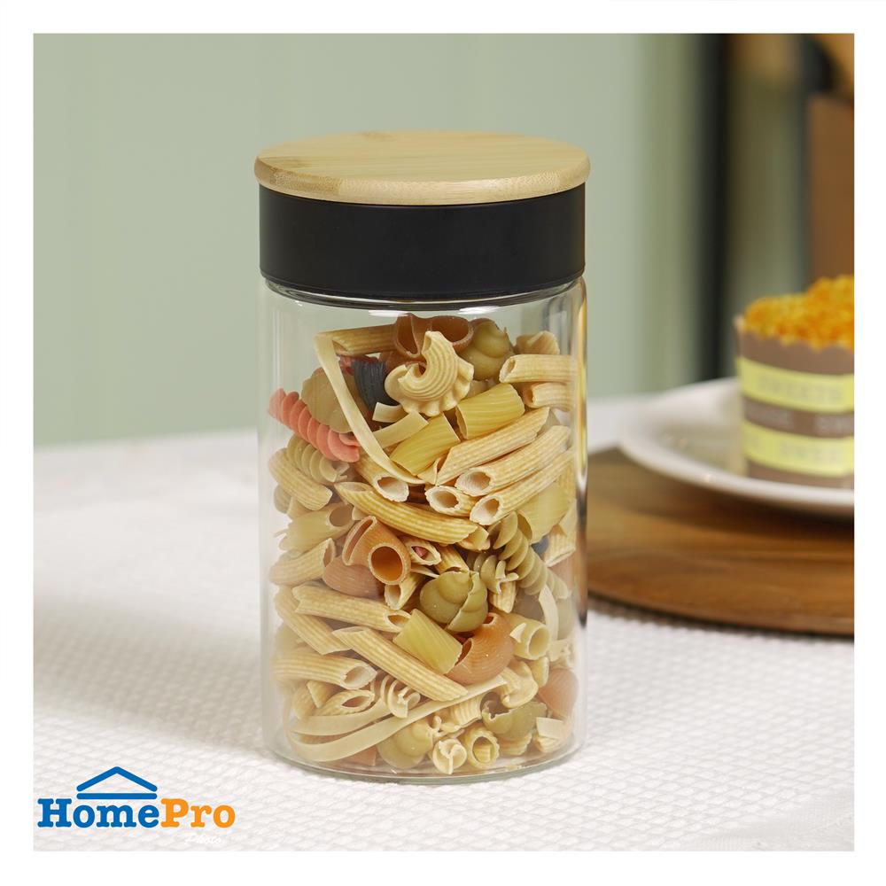 ขวดโหลแก้วฝาเกลียว KECH ORING 0.95 ลิตร สีใส