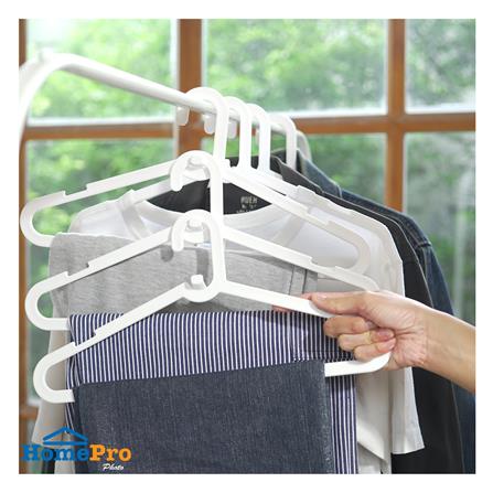 ไม้แขวนเสื้อ PLIM STACK สีขาว แพ็ก 6 ชิ้น_4