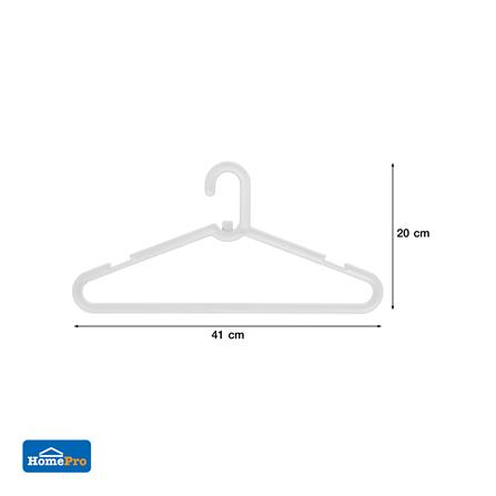 ไม้แขวนเสื้อ PLIM STACK สีขาว แพ็ก 6 ชิ้น_5