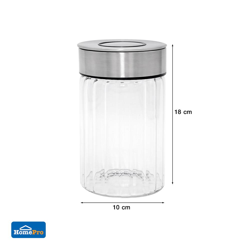 ขวดโหลแก้วฝากด KECH VENICE V2 0.95 ลิตร สีใส