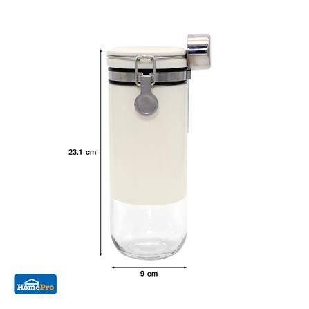 ขวดโหลแก้วฝาสปริง KECH CISTERN 0.95 ลิตร สีขาว_6