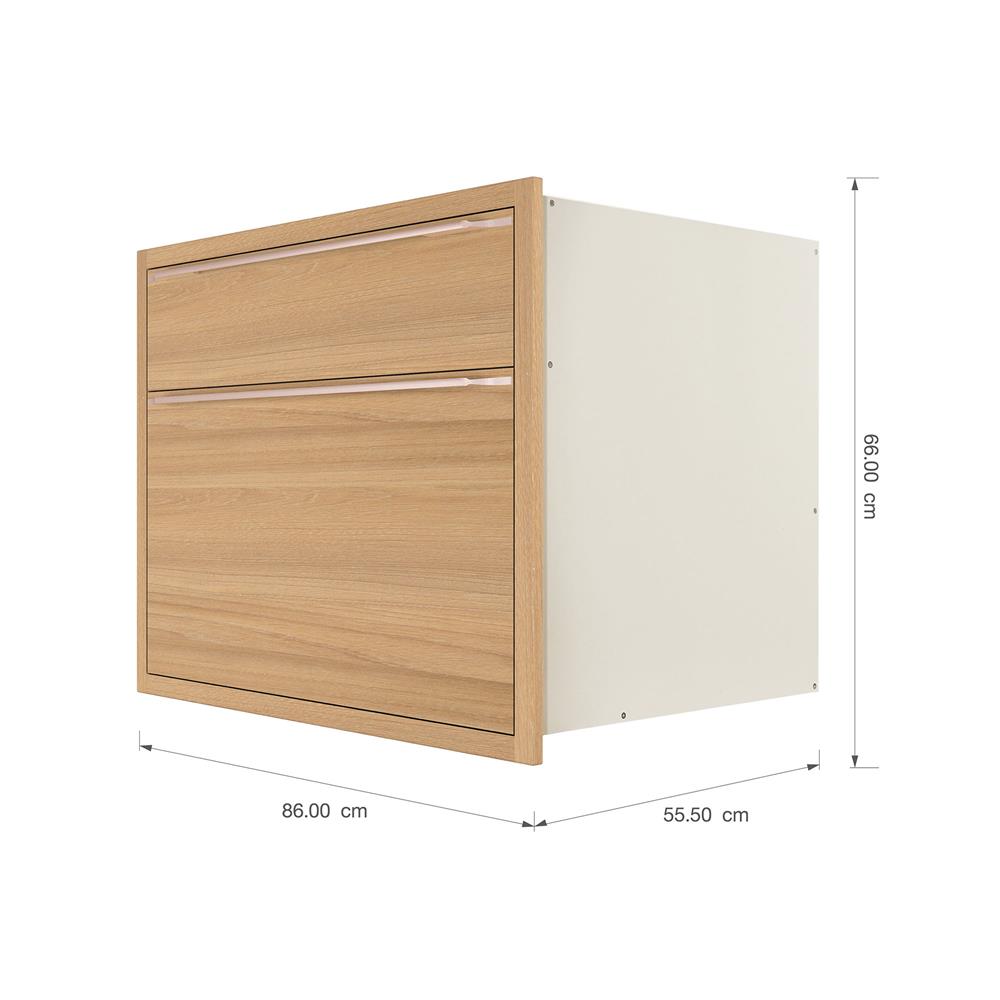 ตู้ลิ้นชัก KITZCHO LUCIDA 86x66 ซม. สี HONEY OAK V.1