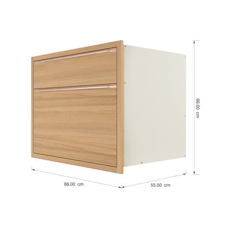 ตู้ลิ้นชัก KITZCHO LUCIDA 86x66 ซม. สี HONEY OAK V.1_4