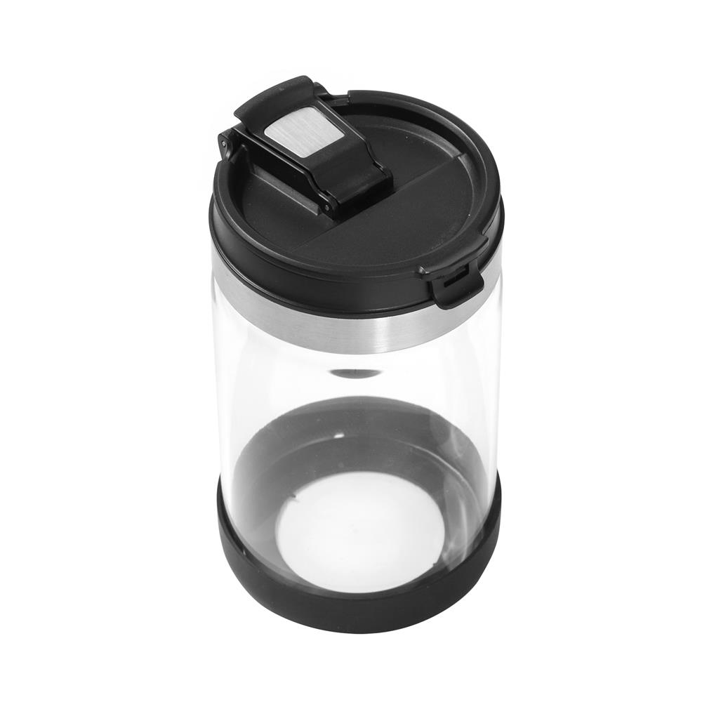 ขวดโหลแก้วฝาดึง KECH COBRA 0.6 ลิตร สีดำ