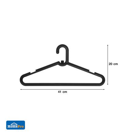 ไม้แขวนเสื้อ PLIM STACK สีดำ แพ็ก 6 ชิ้น_6