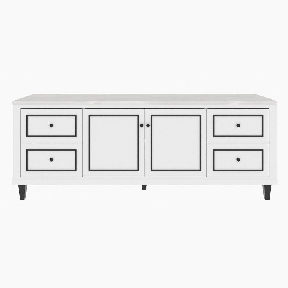 ตู้วางทีวี SB FURNITURE ETERNO 19220926 180 ซม. สีขาว