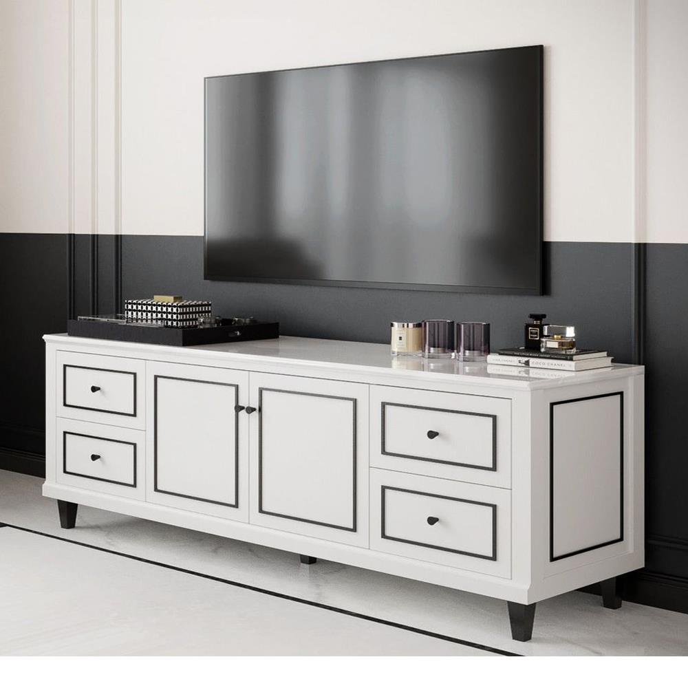 ตู้วางทีวี SB FURNITURE ETERNO 19220926 180 ซม. สีขาว