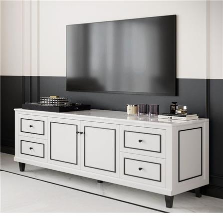 ตู้วางทีวี SB FURNITURE ETERNO 19220926 180 ซม. สีขาว_2