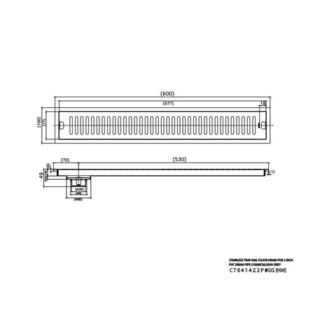 รางน้ำทิ้ง COTTO CT6414Z2P(GG)(HM)_4