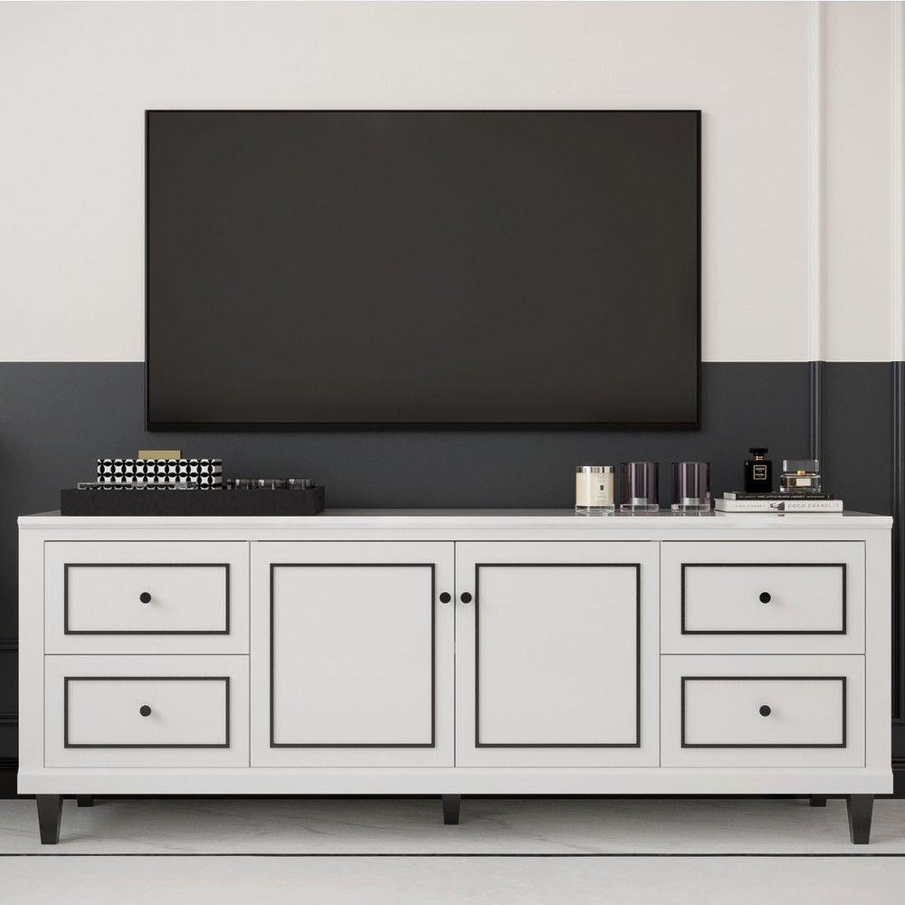 ตู้วางทีวี SB FURNITURE ETERNO 19220927 150 ซม. สีขาว