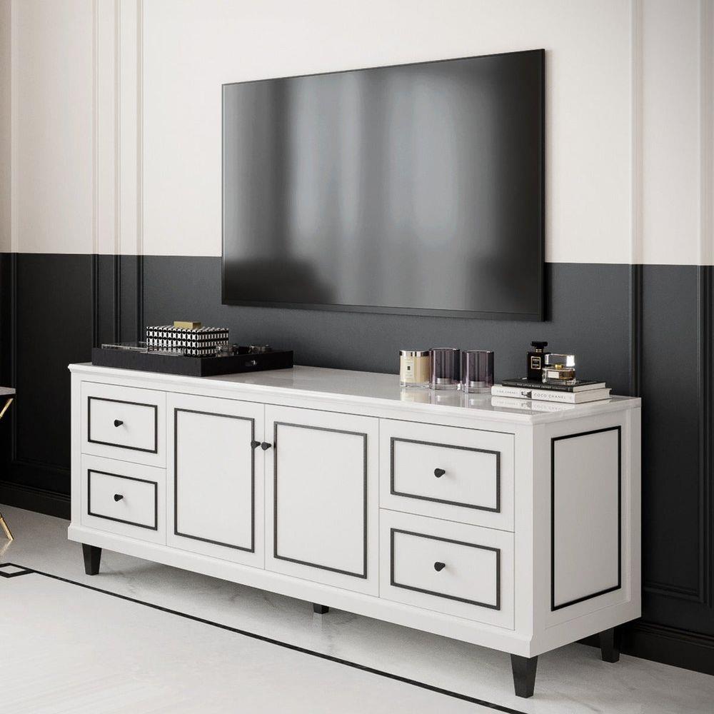 ตู้วางทีวี SB FURNITURE ETERNO 19220927 150 ซม. สีขาว