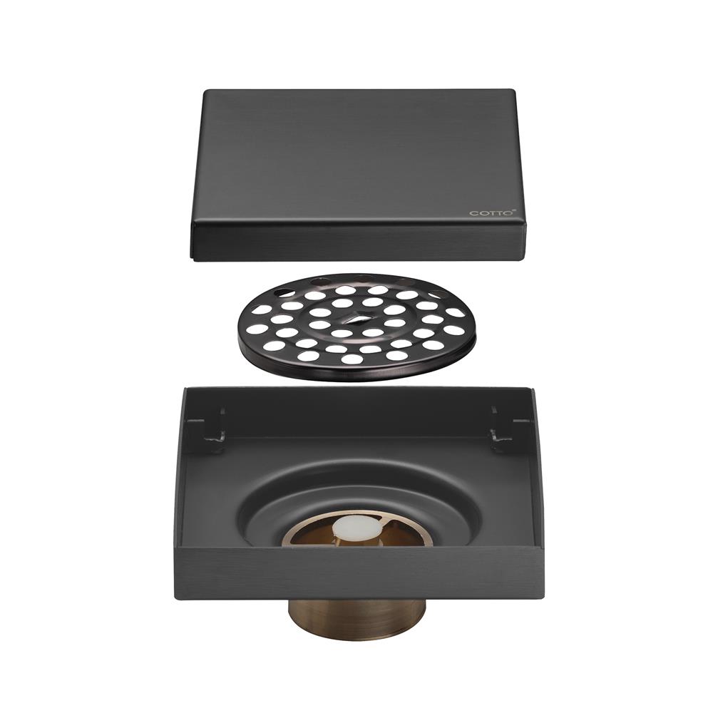 ตะแกรงกันกลิ่น COTTO CT6411Z2P(GG)(HM) สีดำ/เทา