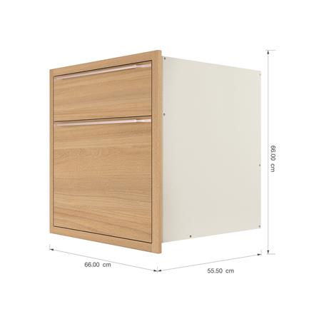ตู้ลิ้นชัก KITZCHO LUCIDA 66x66 ซม. สี HONEY OAK V.1_4