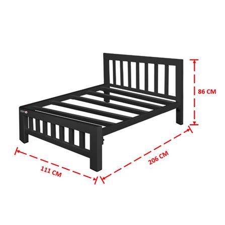เตียงเหล็ก 3.5 ฟุต THAIBULL SST032-105N สีดำ_7