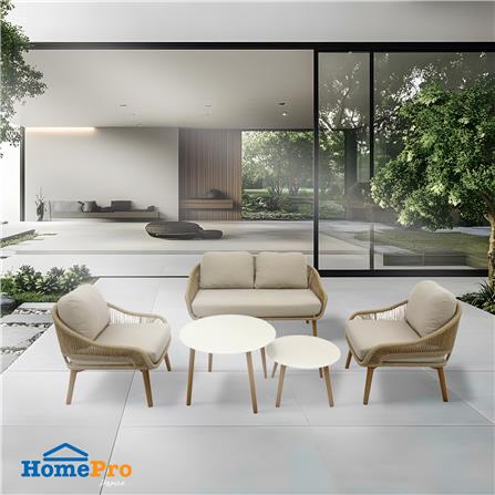 ชุดโซฟาสนาม 4 ที่นั่ง BENETTA BENEDICT สีเบจ_5