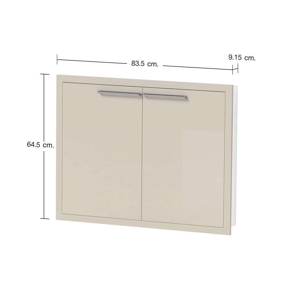 บานซิงค์คู่ CABIN HARIS 84x65 ซม. สีเบจ