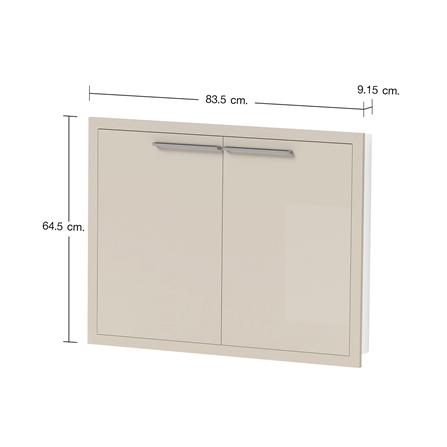 บานซิงค์คู่ CABIN HARIS 84x65 ซม. สีเบจ_6
