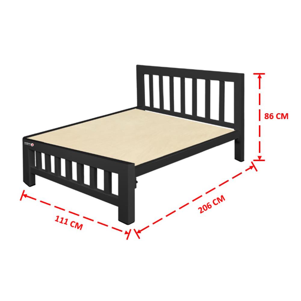 เตียงเหล็ก 3.5 ฟุต THAIBULL SST032-105 สีดำ