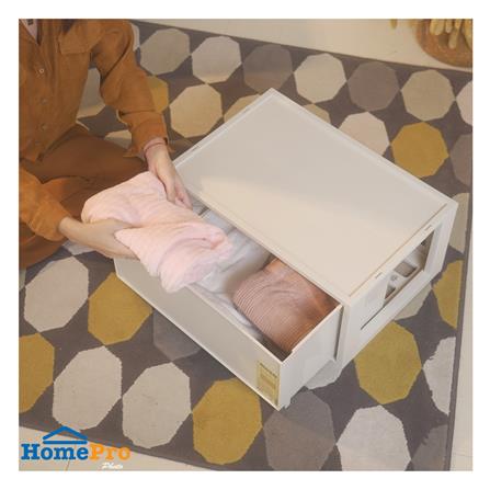 กล่องลิ้นชัก STACKO CIRCULAR SIZE XL 53.5x36.5x23.5 ซม. สีเทา_4