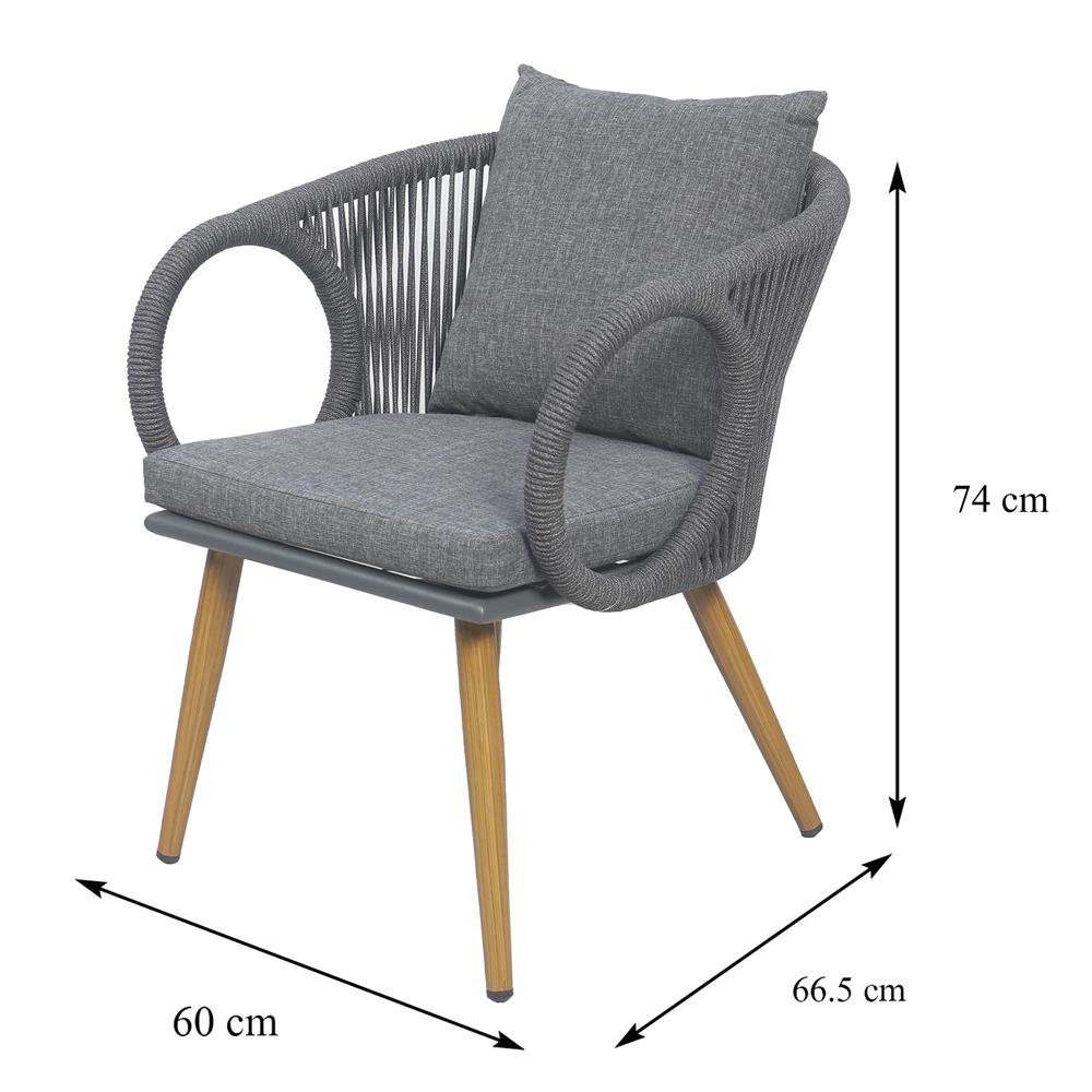 ชุดสนาม 2 ที่นั่ง BENETTA BENNETT สีเทาเข้ม