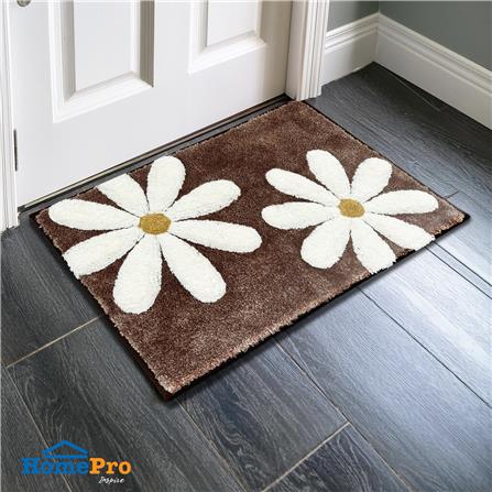 พรม HOME LIVING STYLE  DAISY 45X70 ซม. สีน้ำตาล_5