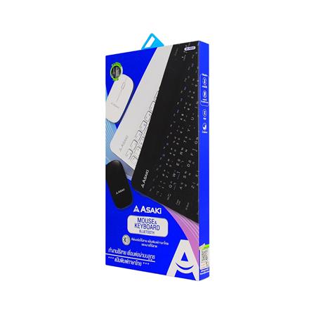 ชุดคีย์บอร์ดและเมาส์ไร้สาย ASAKI AKKB45 สีดำ_6