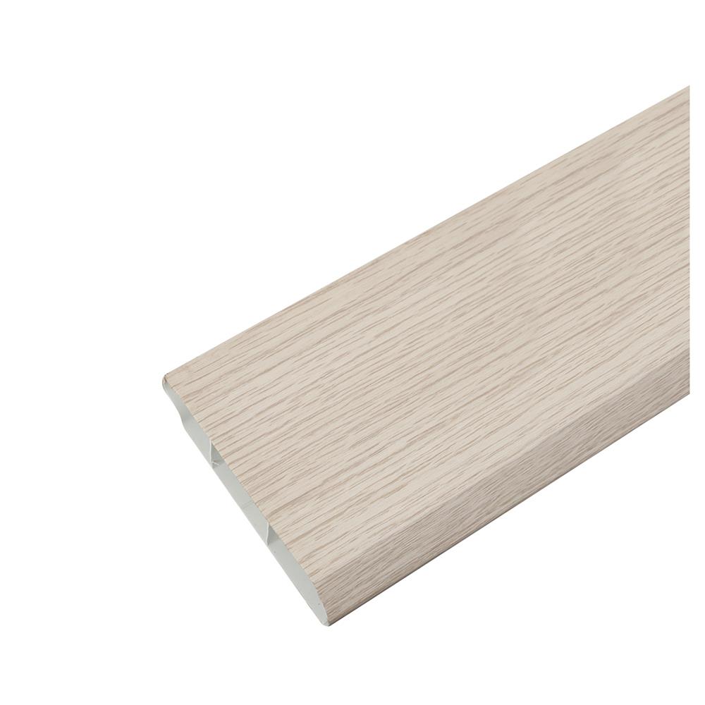 บัวพื้น UPVC HOFFEN 7.5X240X1.5 ซม. สีเทาอ่อน