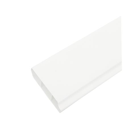 บัวพื้น UPVC HOFFEN 7.5X240X1.5 ซม. สีขาว_0