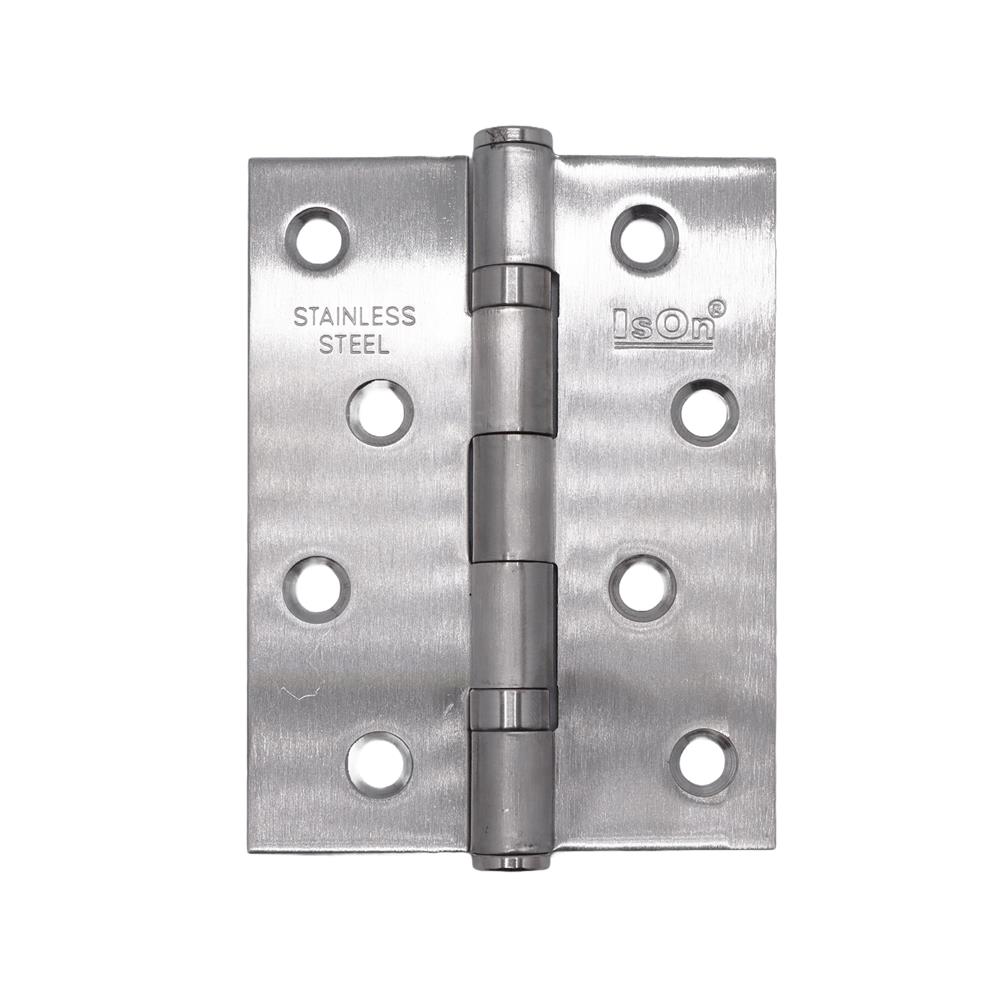 บานพับ 4x3 นิ้ว x 1.8 มม. ISON J211413 สีสเตนเลส (แพ็ก 3 ชิ้น)