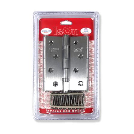 บานพับ 4x3 นิ้ว x 1.8 มม. ISON J211413 สีสเตนเลส (แพ็ก 3 ชิ้น)_3