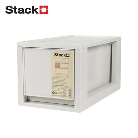 กล่องลิ้นชัก STACKO CIRCULAR SIZE S 19x36.5x18 ซม. สีเทา_0