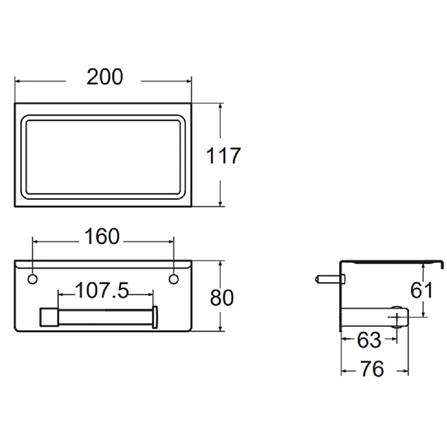 ที่ใส่กระดาษ AMERICAN STANDARD K-0498-84-BK สีดำ_1