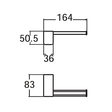 ที่ใส่กระดาษ AMERICAN STANDARD K-1387-55-BK สีดำ_1