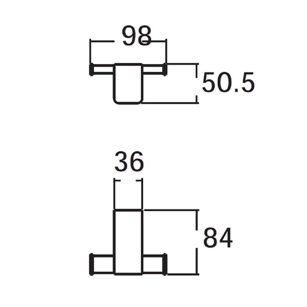 ขอแขวนผ้า AMERICAN STANDARD K-1381-41-BK สีดำ