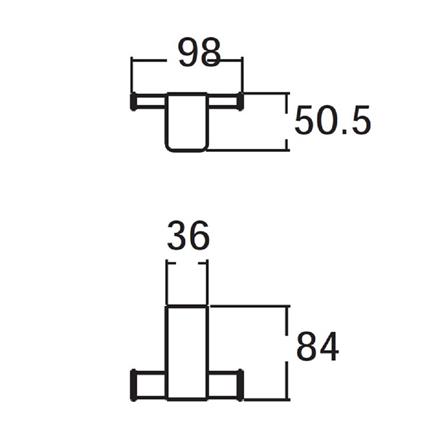 ขอแขวนผ้า AMERICAN STANDARD K-1381-41-BK สีดำ_1