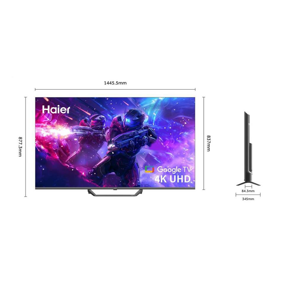 ทีวีคิวแอลอีดี 65 นิ้ว HAIER (4K, QLED, GOOGLE TV) H65S80EUX