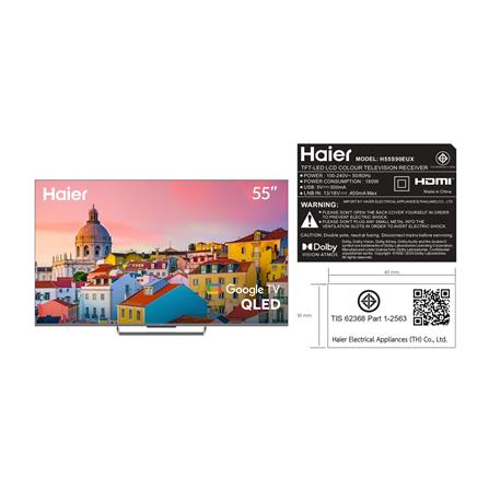 ทีวีคิวแอลอีดี 55 นิ้ว HAIER (4K, QLED, GOOGLE TV) H55S90EUX_12