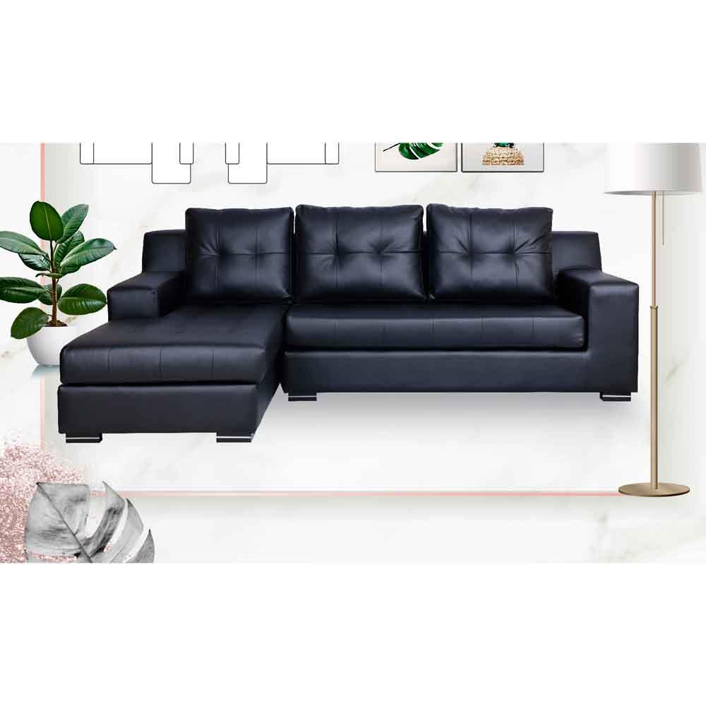 โซฟาเข้ามุมซ้าย AS FURNITURE WILLIAN RBKD36 สีดำ