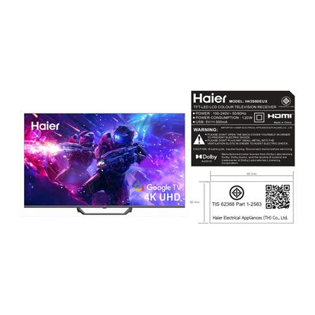 ทีวีคิวแอลอีดี 43 นิ้ว HAIER (4K, QLED, GOOGLE TV) H43S80EUX_7