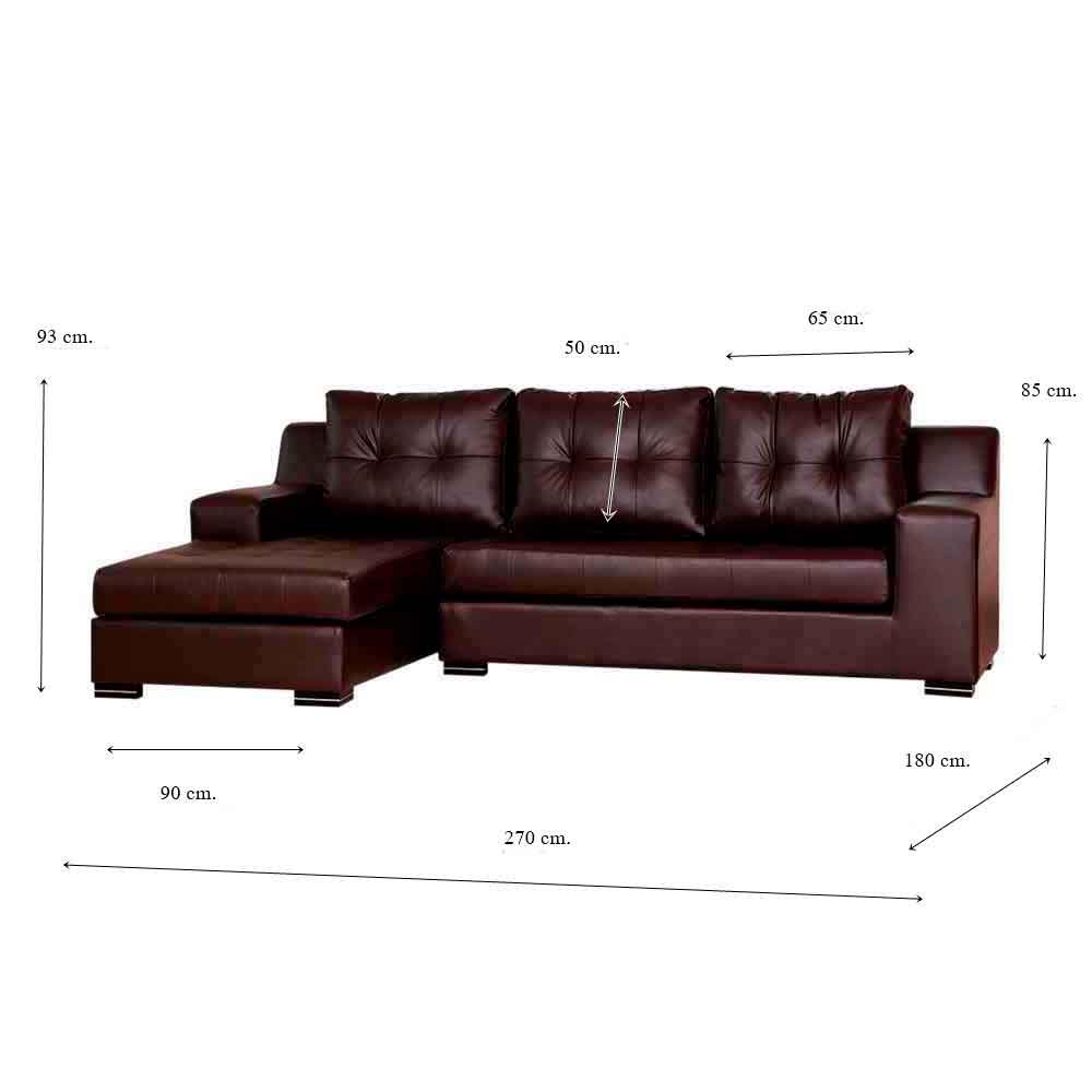โซฟาเข้ามุมซ้าย AS FURNITURE WILLIAN RBWD40 สีน้ำตาลเข้ม
